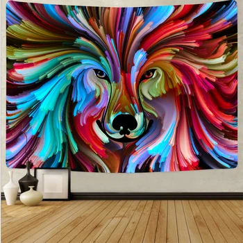 

New Tapestry Colorful Flow Paint Wall hanging Mandala Tapestries Modern art Psychedelic Macrame Home decor Wall decor Large size