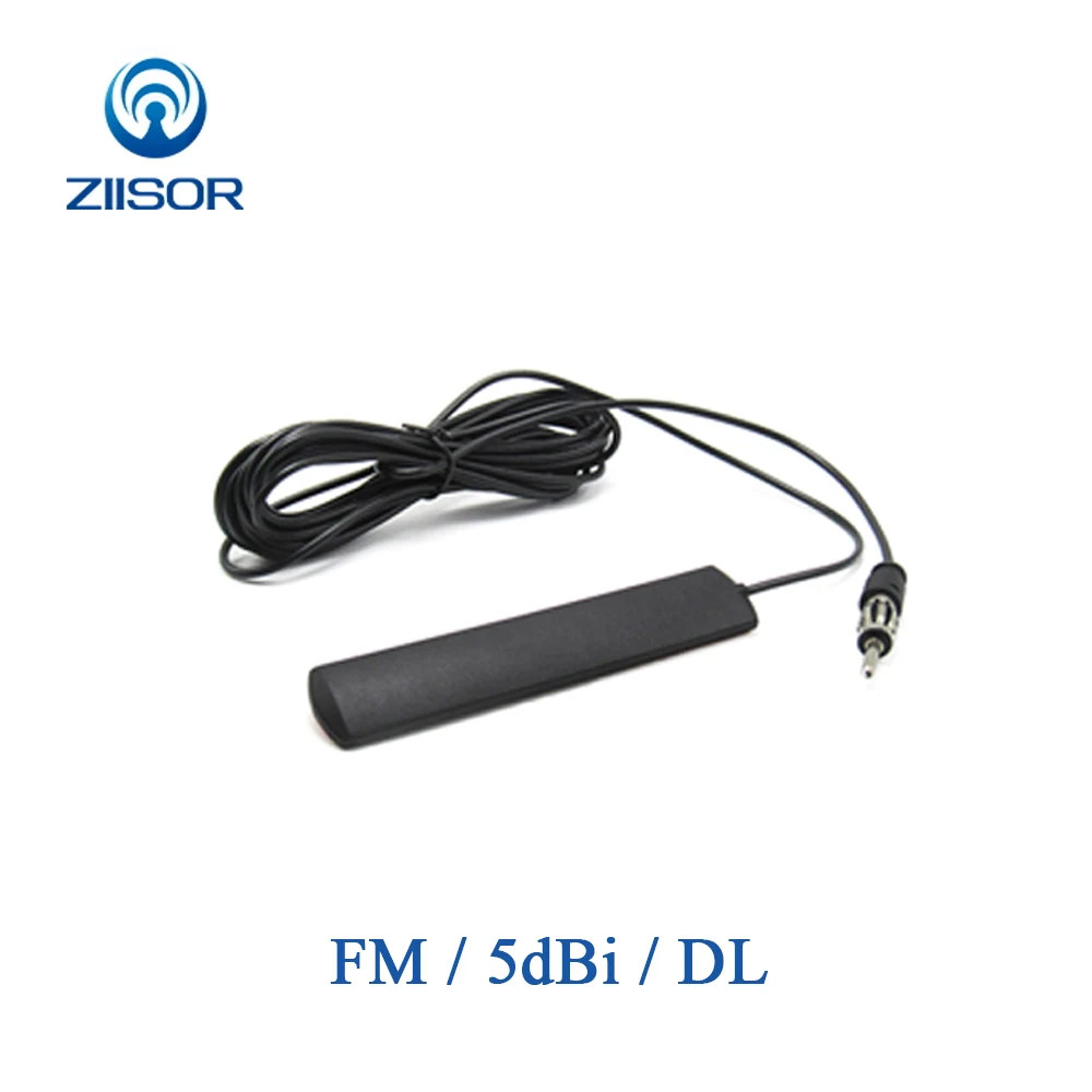 

Car Vehicle Auto FM Radio Patch Antenna 5dBi Broadcasting Omnidirectional Antena Feeder 3m Z132-BFMDL30