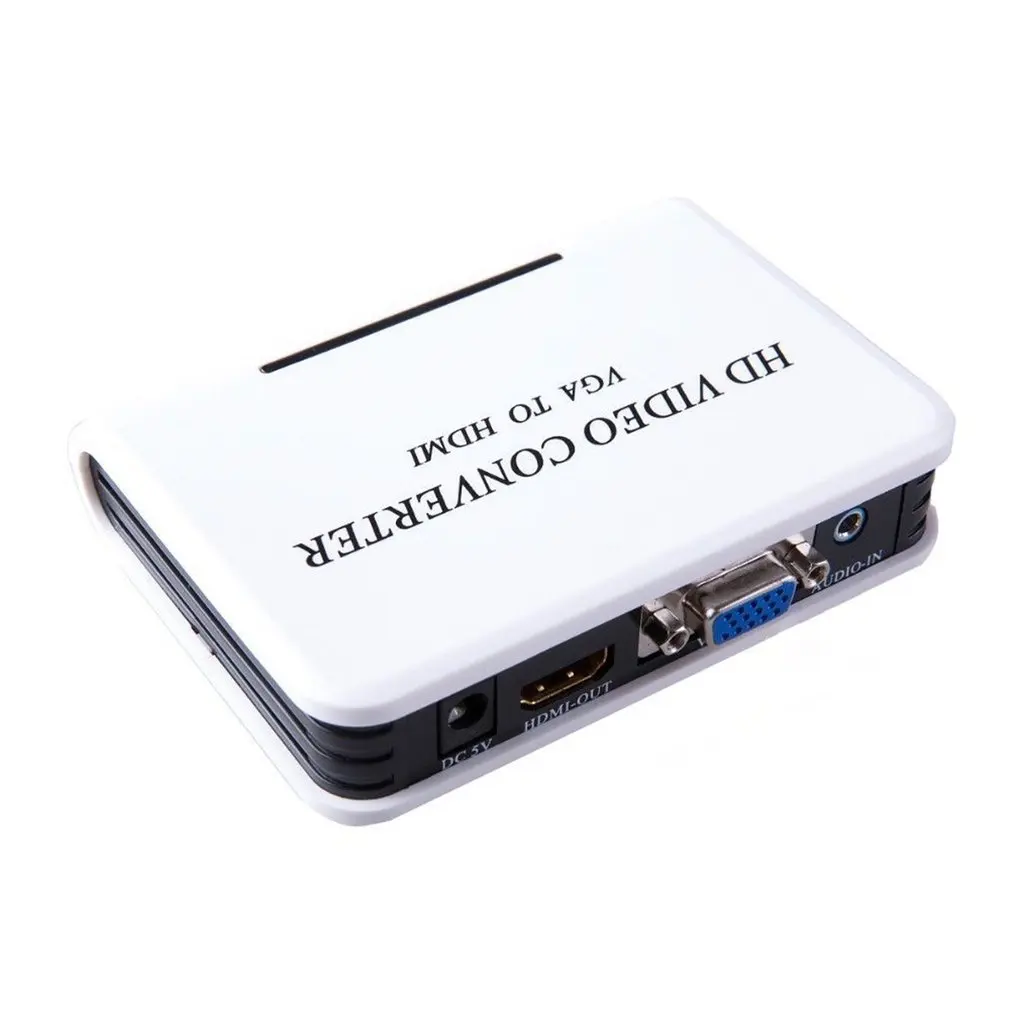 Mini 1080P VGA a HDMI 1080P Full HD HDTV Video Converter Box Adattatore per il Computer Portatile D
