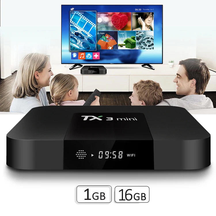 TX3 Мини Смарт ТВ приставка Android 7,1 Amlogic S905W 1 ГБ/8 ГБ 2 ГБ/16 ГБ Поддержка 4K HD H.265 2,4 ГГц WiFi медиаплеер IP tv