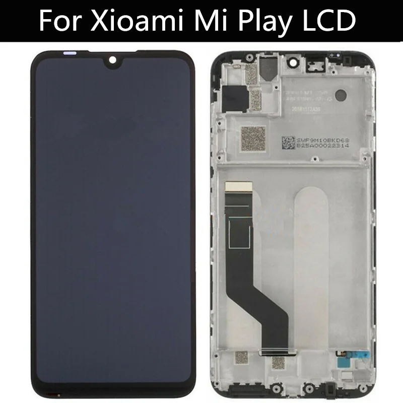 5 84 Lcd For Xiaomi Mi Play M1901f9e M1901f9t Touch Screen Lcd Display With Frame Digitizer Assembly Replacement Mobile Phone Lcd Screens Aliexpress