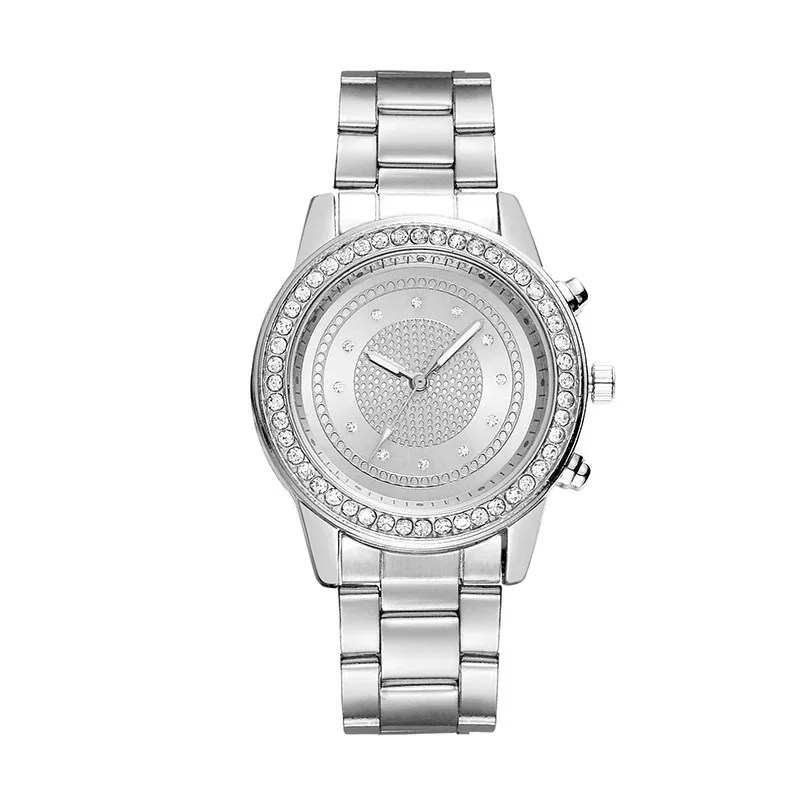Модные женские часы Geneva, женские кварцевые часы reloj mujer из нержавеющей стали, женские часы из розового золота, relogio feminino