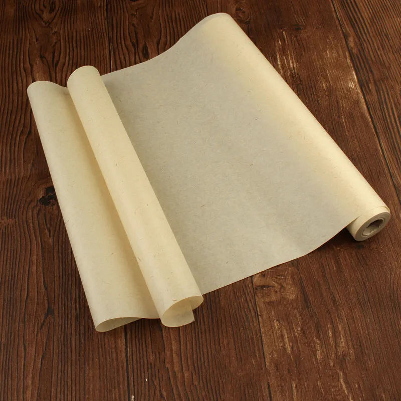 Vintage Half Ripe Rice Paper 20m Ultra-thin Chinese Painting Tracing Rice Paper Translucent Yanpi Paper Papel Arroz Rijstpapier photo