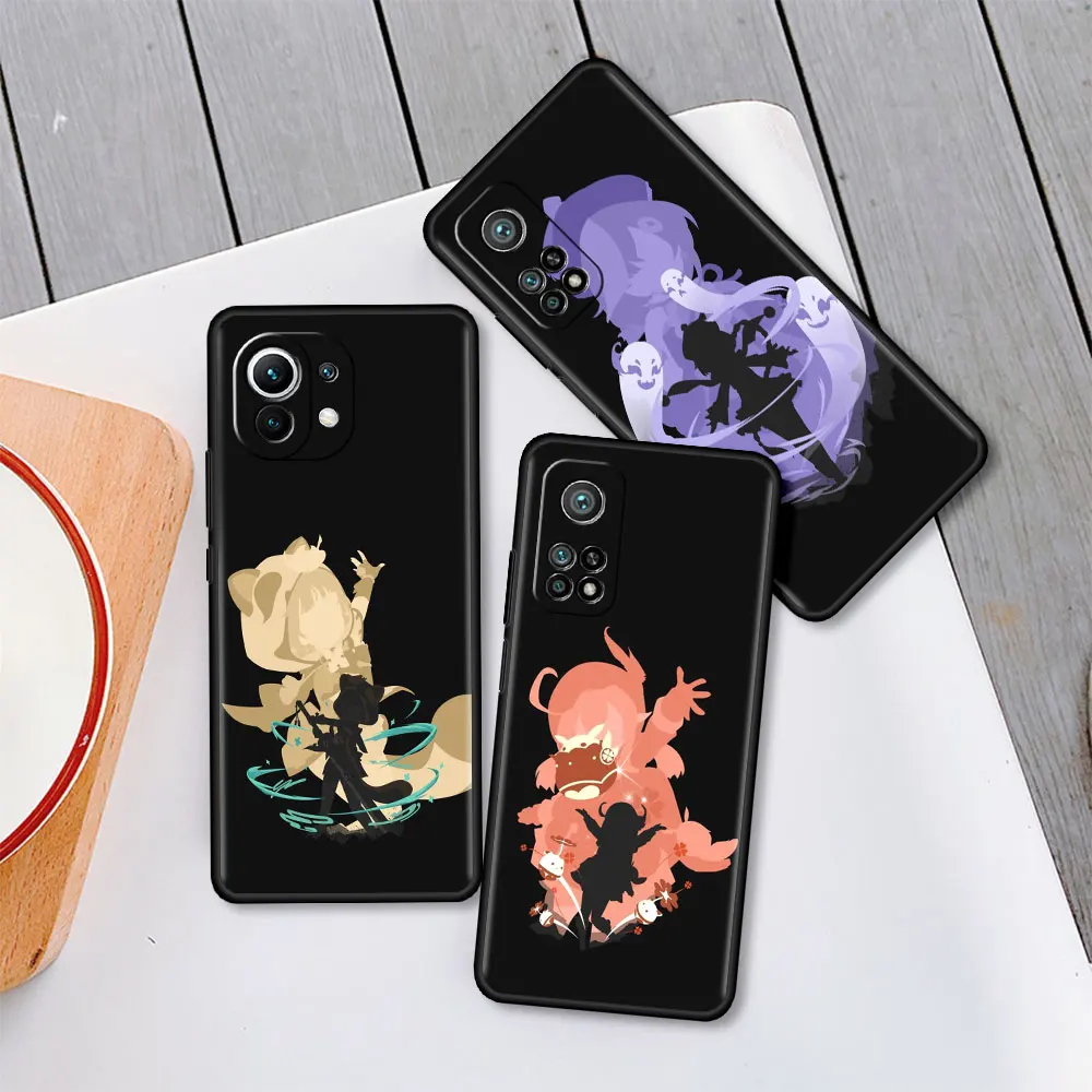 Чехол для Xiaomi Poco X3 NFC 11 Lite M3 мягкий чехол телефона Mi 11T 10T Pro 9T Note 10 A2 Bag Genshin Impact |