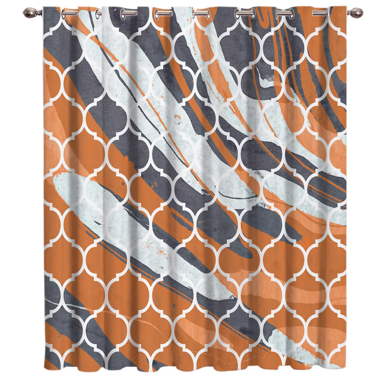 Moroccan Floral Gradients Abstract Window Treatments Curtains Valance Blinds Bathroom Outdoor Kitchen Indoor Decor | Дом и сад