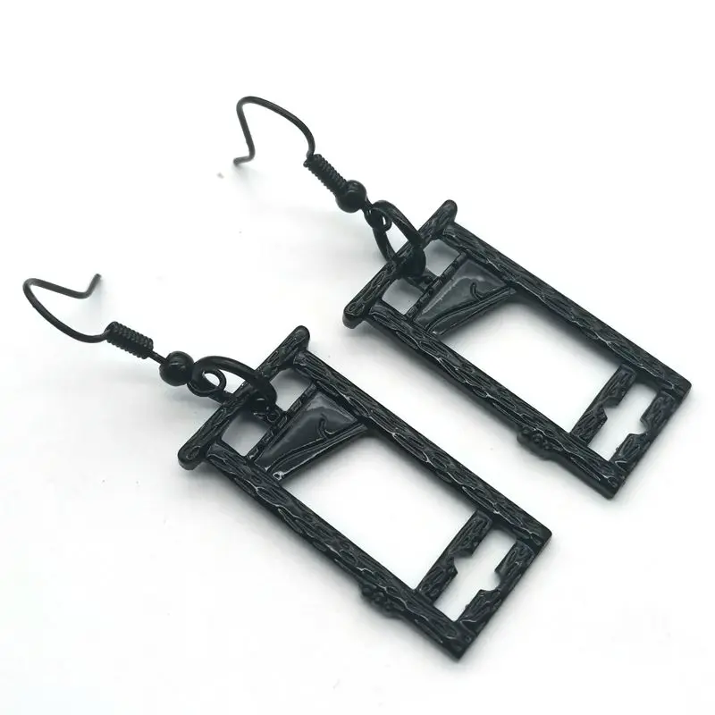 Guillotine Earrings Gift Witch Black Gothic Exquisite Personalizeds Ladies