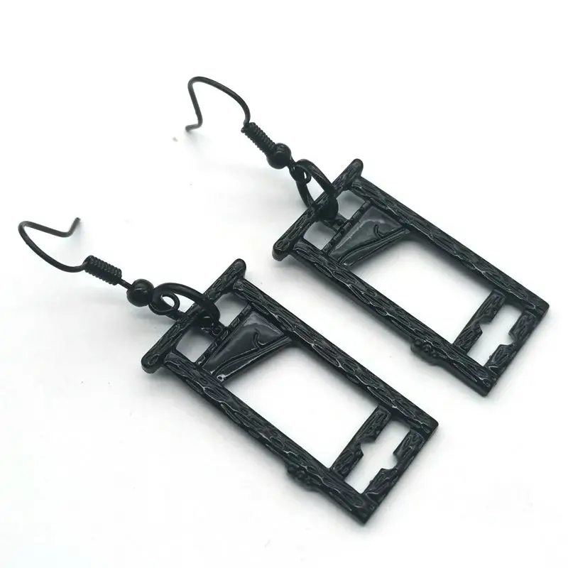Witch Ladies Exquisite Earrings Gothic Guillotine Earrings Black Gothic Personalizeds Earring Gift Hong TTH 1