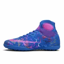 Мужская обувь для футбола с высоким берцем, нескользящая обувь для футбола, спортивная обувь