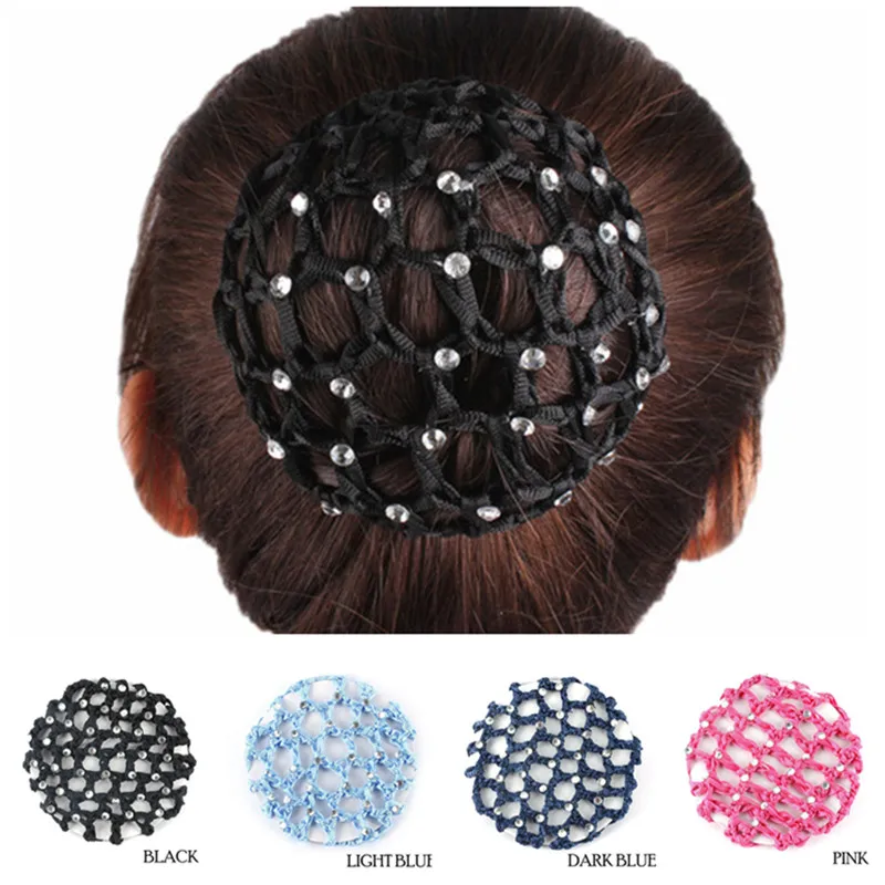 Headwear-Accessories Bun-Cover Hair-Net Skating Fanchon Styling Beautiful Crochet Snood