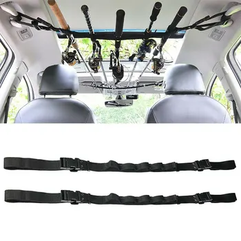

Fishing Rod Fixing Tool Portable Nylon Rod Holder Wear Resistant Car Fasten Organize Loop Fastener Design Strap with Tie