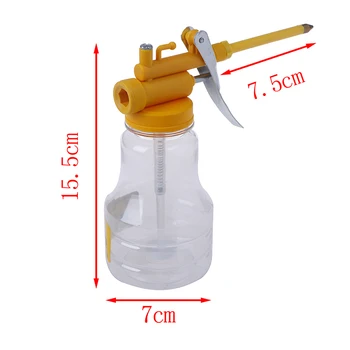 

New 250ML High Pressure Airbrush Chrome Body Oiler Pump Hose Machine DIY Tools Part Oil Pot Grease Spray Gun Paint Cans Repair T