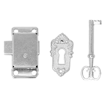 

Classical Vintage Antique Drawer Cabinet Wardrobe Cupboard Door Alloy Lock + Key Interior Door Locks