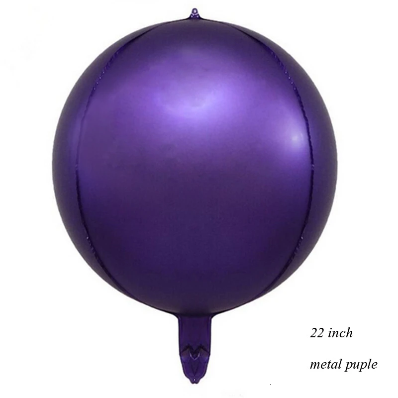 1PC metal purple 1 шт звезда и сердце 18/22 дюймов Металл 4D диско градиент цвета шар детский душ Декор реквизит для фотосессии Свадьба День рождения принадлежности - Цвет: 1PC metal purple