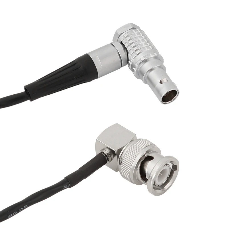 

CAMVATE Standard BNC Connector To 0B 5 Pin Male Right Angle SMPTE Timecode Cable Connector For ARRI Mini Sound Devices(42cm) New