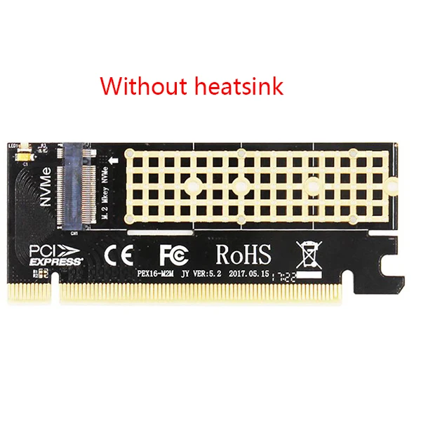 Адаптер M.2 PCI e на M2 PCI M.2 SSD NVMe PCIe M2 адаптер PCI-e x16 M ключ для 2230-2280 размера - Цвет: Белый