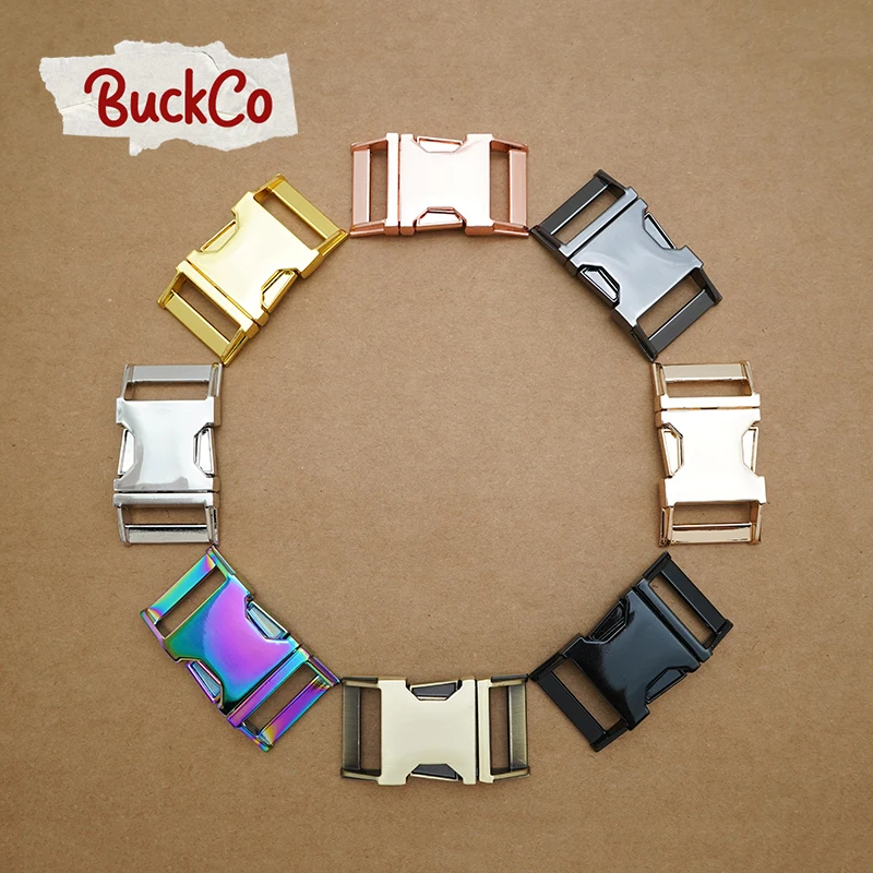 

20pcs/lot 25mm side release buckle high quality DIY dog collars accessory durable security lock webbing parts 8 colours