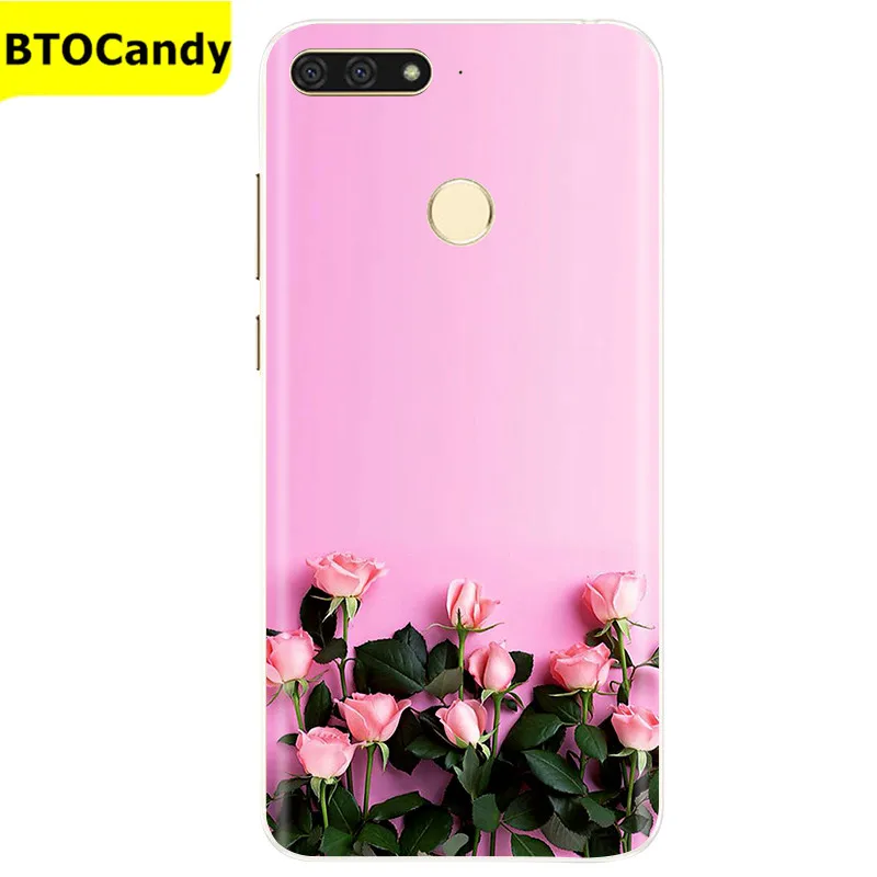 phone pouch for ladies For Huawei Y7 Prime 2018 Case Huawei Y7 2018 Cover Soft Silicone TPU Phone Case For Huawei Y 7 Y7 2018 Prime Back Cover Coque flip cases Cases & Covers