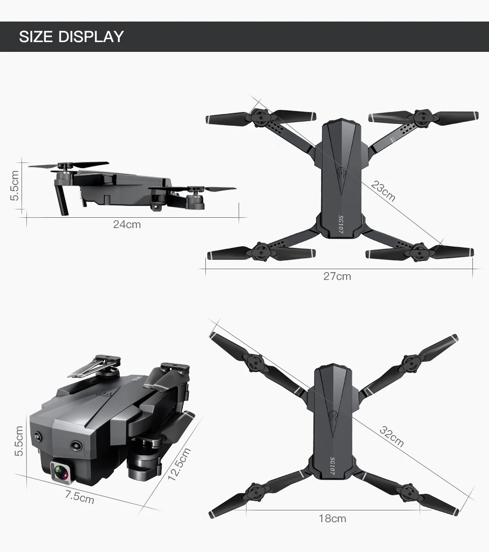 1080p fpv câmera 2.4ghz quadcopter fluxo óptico