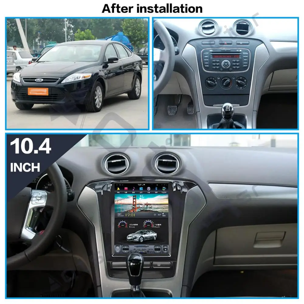 Tesla Screen gps navigation For Ford Mondeo MK4 2011 - 2013 Car Multimedia Radio Stereo Player GPS Navigation Head unit Carplay