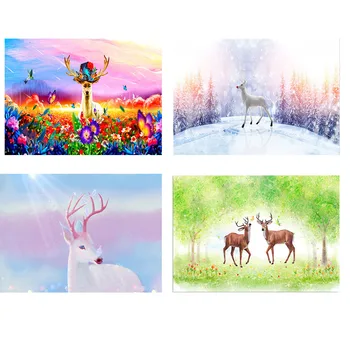 

Diy 5d Diamond Painting Cartoon Fantasy Animal Deer Diamond Mosaic Home Decor Embroidery Pattern Handmade New Year Gift