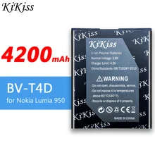 Original KiKiss Battery BV-T4D for Microsoft Lumia 950 XL CityMan Lumia 940 XL RM-1118 BV T4D BVT4D 4200mAh For Nokia Lumia 950