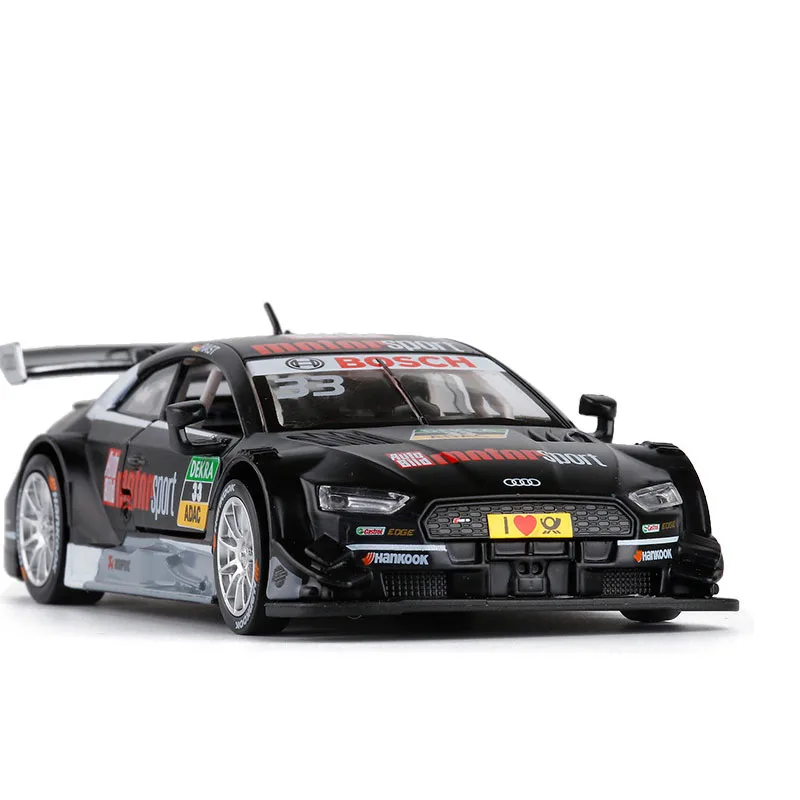 

1/32 RS5 DTM Sports Car Simulation Toy Car Model Alloy Pull Back Children Toys Genuine License Collection Gift Off-Road Vehicle