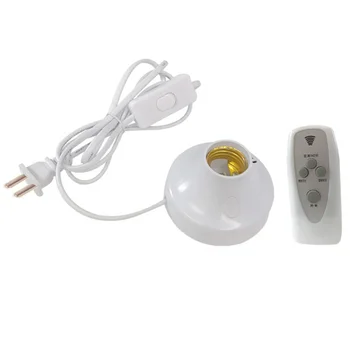 

Remote Control Timing UV Light Lampholder E27 Light Bulb Base for Home Bar with EU Plug - Light Bulb and Battery Not Included