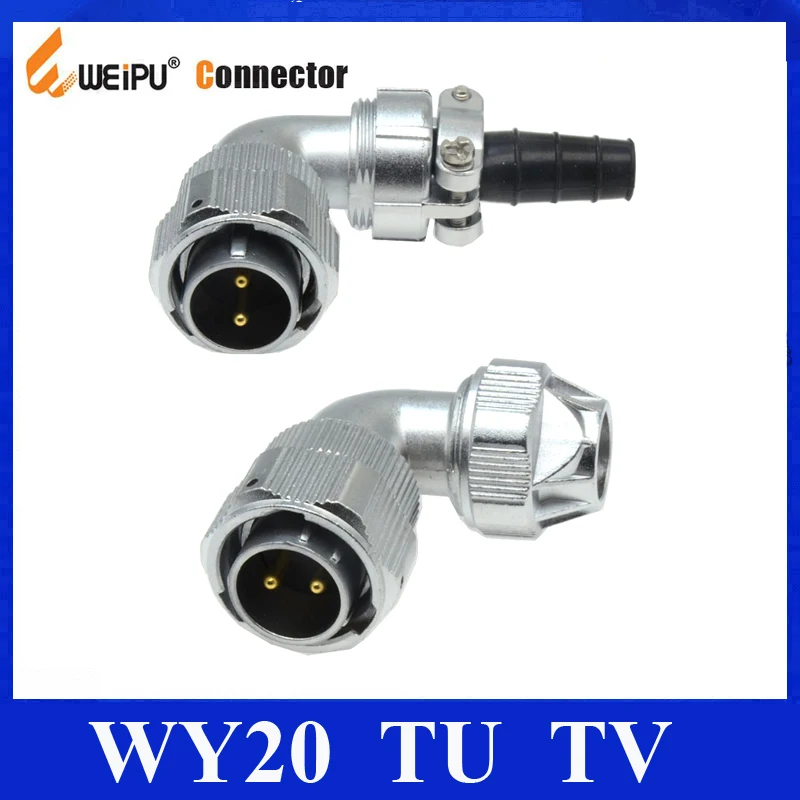 Оригинальные Weipu Connector WY20 TU TV 2 3 4 5 6 7 9 12 Pin Мужской Угловой зажимный угловой