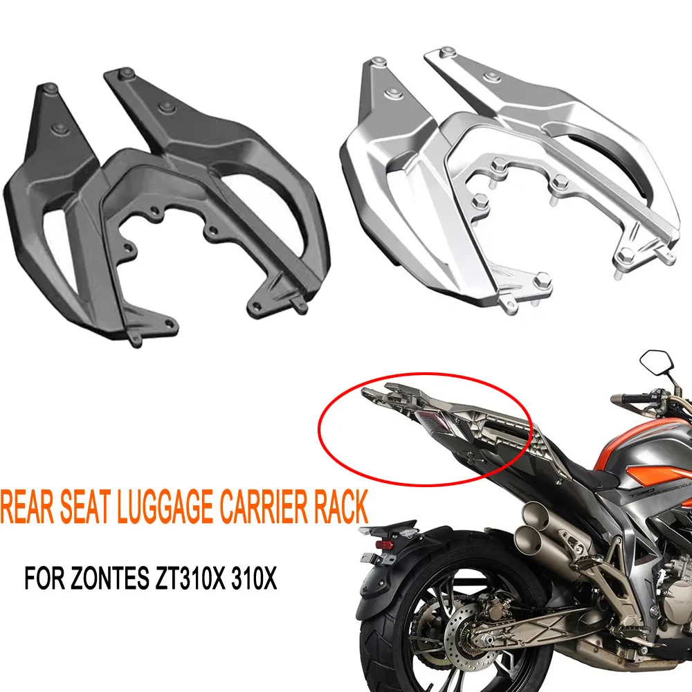 

For Zontes ZT310x ZT310-X 310X Motorcycle Rear Seat Luggage Carrier Rack With Handle Grip