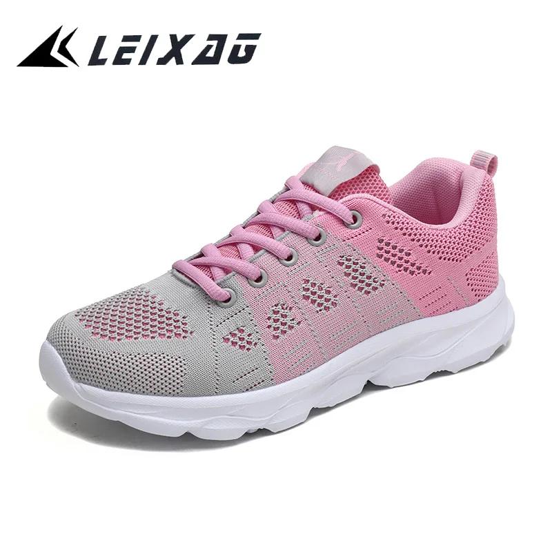 

LEIXAG Summer Women Running Sport Shoes Trainers Lightweight Breathable Mesh Walking Shoes Outdoor Fashion Women Jogging Sneaker