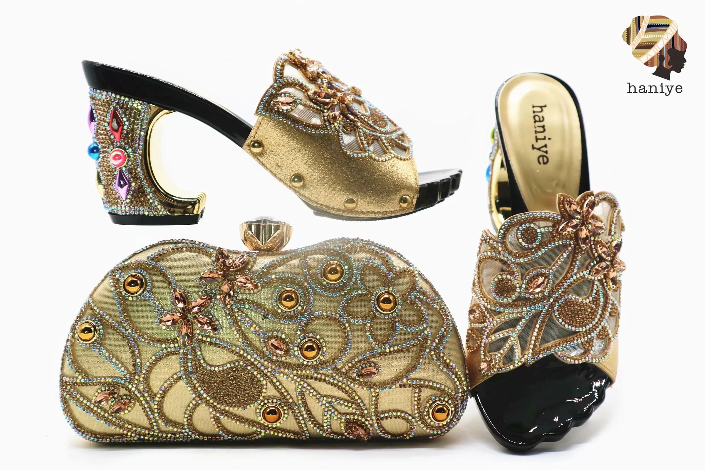 Latest Italian Shoe and Bag Set High Heel Shoes With Matching Bag shoes and matching purse for women party