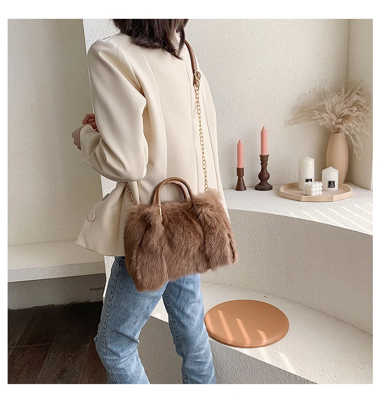 OLOEY Hairy Bag, новинка, Корейская версия, женская сумка, модная плюшевая сумка, женская сумка через плечо, сумка-мессенджер, Женская квадратная посылка
