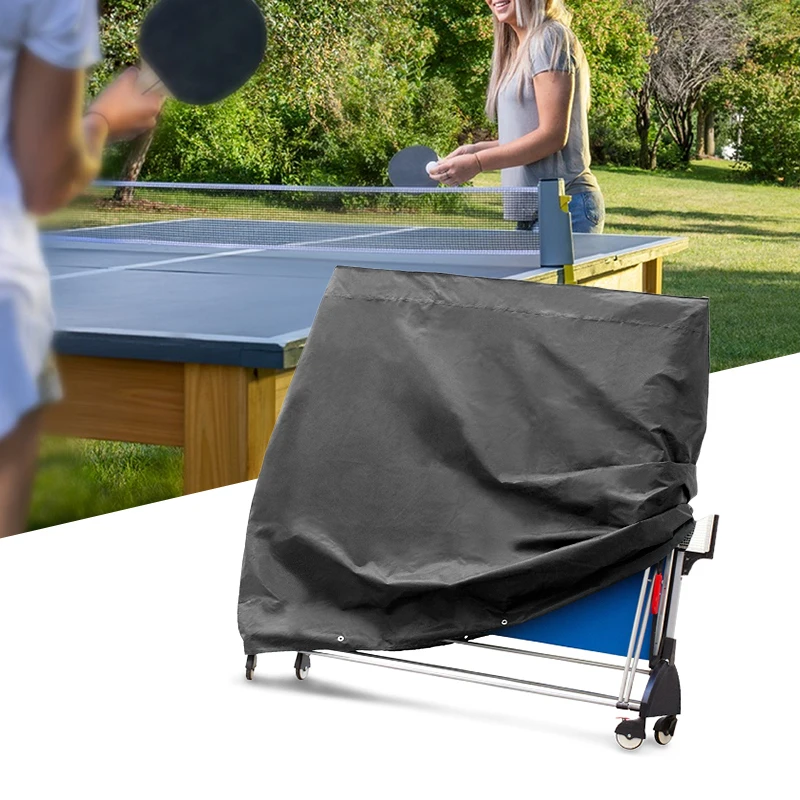 Сверхпрочный всепогодный Крытый/Открытый Оксфорд ClothTable теннисный стол покрытие с 8 люверсами и веревкой для более безопасного удержания
