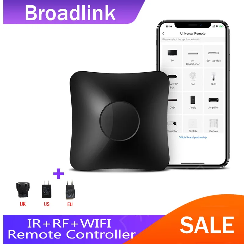 Broadlink-mando a distancia UNIVERSAL RM4 pro, Automatización del hogar  inteligente, IR, RF, wifi, funciona con Alexa y Google Home, el más nuevo