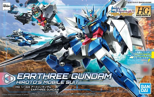 BANDAI GUNDAM 1/144 HGBD:R 01 001 EARTHREE Gundam model kids assembled Robot Anime action figure toys | Игрушки и хобби