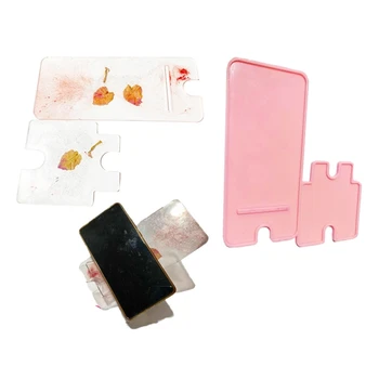 

1 Set DIY Crafts Cellphone Holder Silicone Mould Smartphone Bracket Making Tools Mobile Phone Stand Epoxy Resin Mold