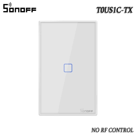 T0 TX WiFi Smart Wall Switch EU/US/UK 1/2/3 Gang Remote Control Light Switch Via Ewelink APP Work With Alexa Google Home