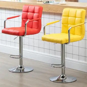 

Bar chair simple European style lift rotating back cash register front desk chair office bar high stool home