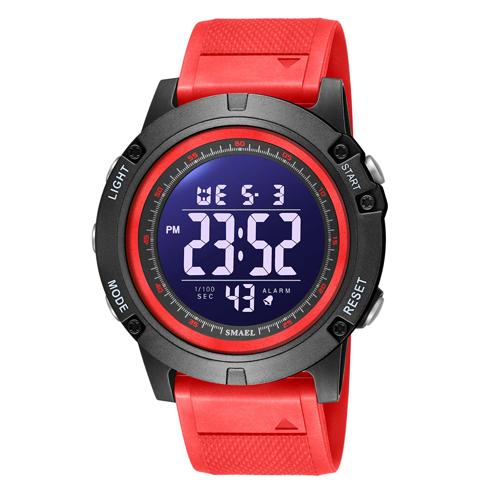 SMAEL Mens Watches Luxury Brand Military Digital Sport Clock Fashion Waterproof LED Light Wrist Watch For Men Relogio Masculino 