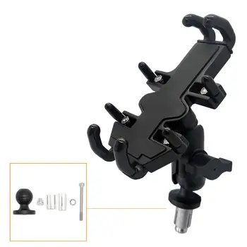 

1 Set Universal 360 Degree Rotatable Motorbike Motorcycle Scooter Mobile Phone Holder Shockproof Cradle Clamp Mount