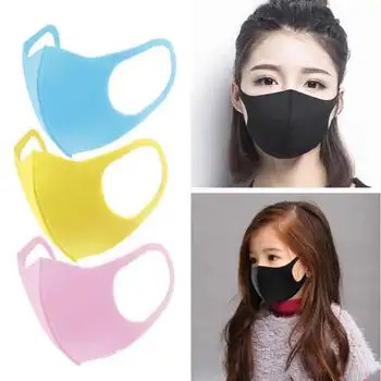 

1-100Pcs Adult children's masks Repeatable washable non-marking sponge masks dustproof pollen-proof smog-proof spray-proof mask