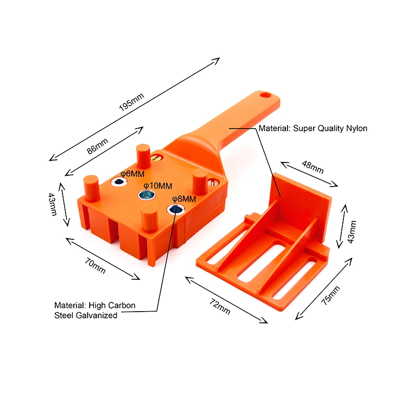 1pcs Pocket Hole Jig Doweling Jig Self-centering Doweling Jig Dowel Joints Puncher Drill Guide For Carpentry Woodworking 1pcs Pocket Hole Jig Doweling Jig Self-centering Doweling Jig Dowel Joints Puncher Drill Guide For Carpentry Woodworking