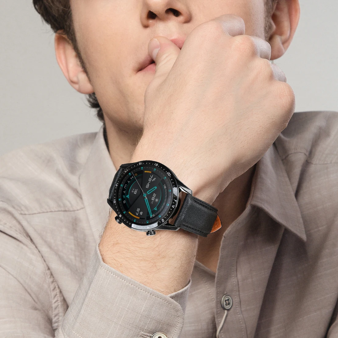 MAIKES Retro Genuine Leather Watch Band Black Brown Quick Release Watch Strap 18mm 20mm 22mm Italian Calfskin Leather Watchband