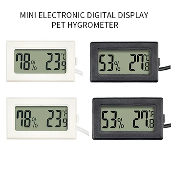 

Mini Convenient Digital LCD Thermometer Sensor Hygrometer Gauge Refrigerator Aquarium Monitoring Display Humidity Detector