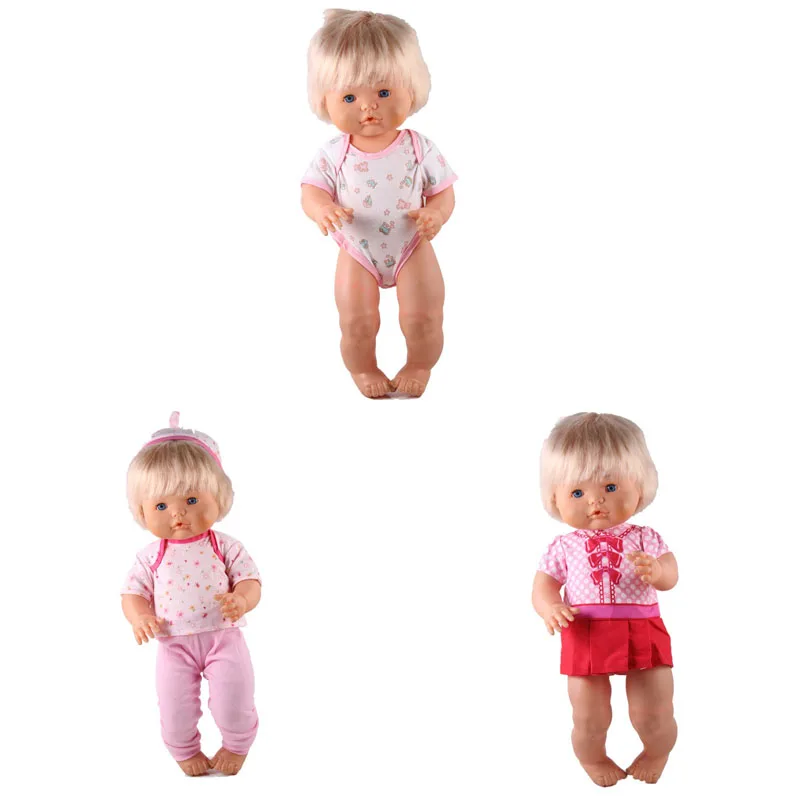 41 см Nenuco Одежда для кукол Nenuco Ropa y su Hermanita 3 шт./лот 1 платье с бантом 1 платье супермена с накидкой 1 носки комбинезон для 16 дюймов - Цвет: style 1
