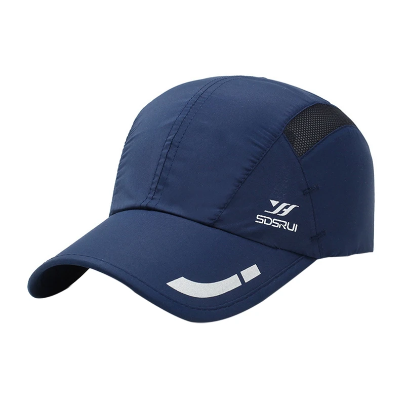 Outdoor Print Quick Drying Baseball Cap UV Protection Sun Peaked Hat Adjustable Back ClosureSports Headwear