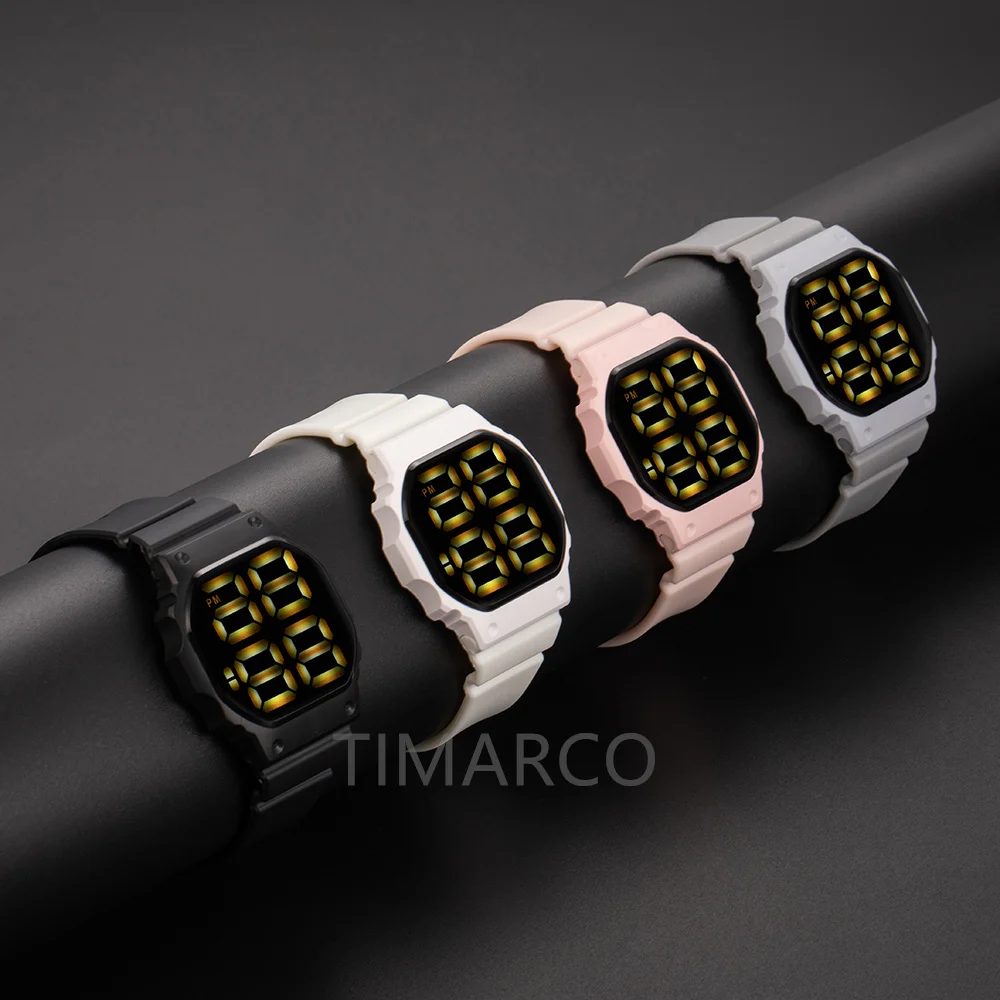 2021 Men's Watch LED Digital Watch for Men Women Sports Army Military Wristwatches Simple Silicone Electronic Cock Reloj Hombre