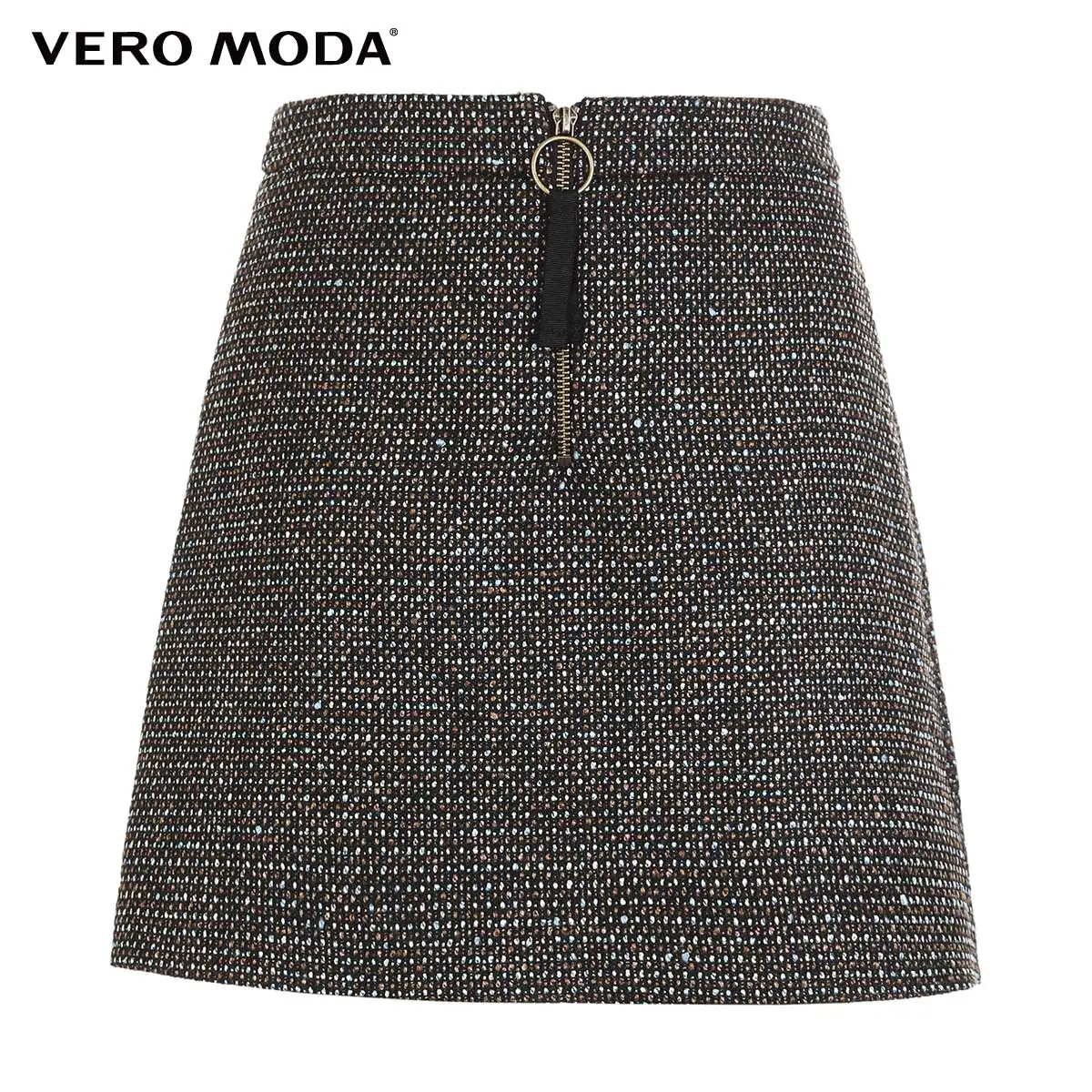 Vero Moda Женская твидовая юбка на подкладке с молнией сзади | 319116534