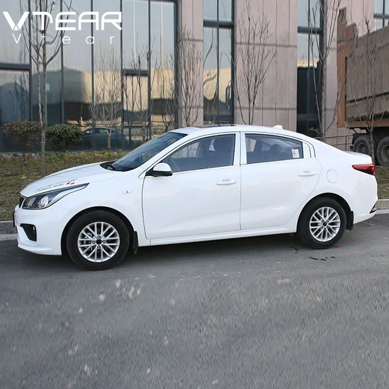 Vtear для киа рио 4 тюнинг Kia Rio аксессуары накладка на окно автомобиля хромированная