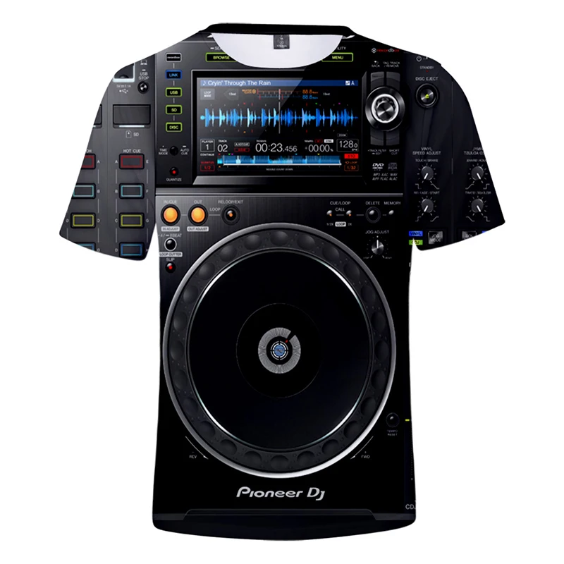 Новейшие модные 3d футболки Pioneer Pro Dj с круглым вырезом и коротким рукавом для мужчин и женщин, хип-хоп 3D футболки, футболки, свитшоты, топы